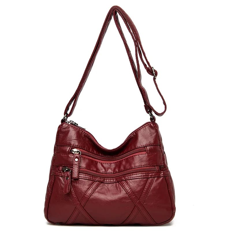 Bolsa de Couro Macio Crossbody para Mulheres